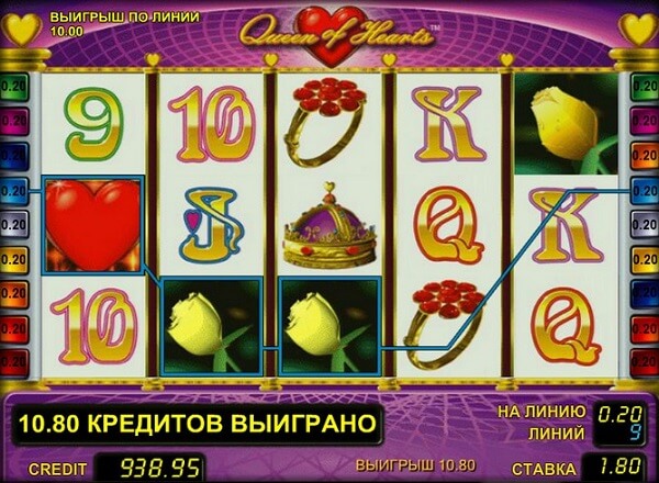 игровые автоматы Queen of Hearts